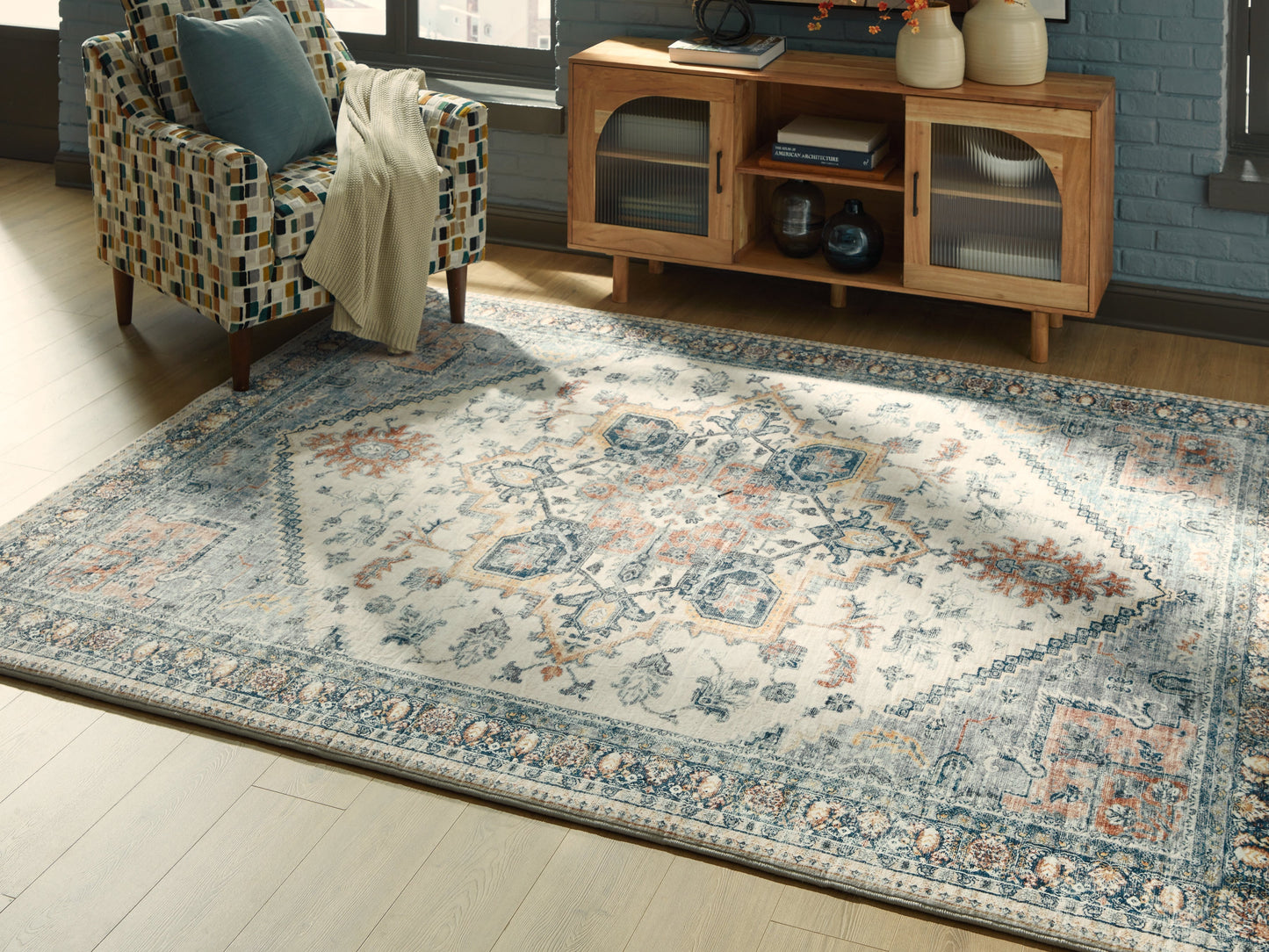 Wallney Multi Memory Foam Large Rug- Viva Furn