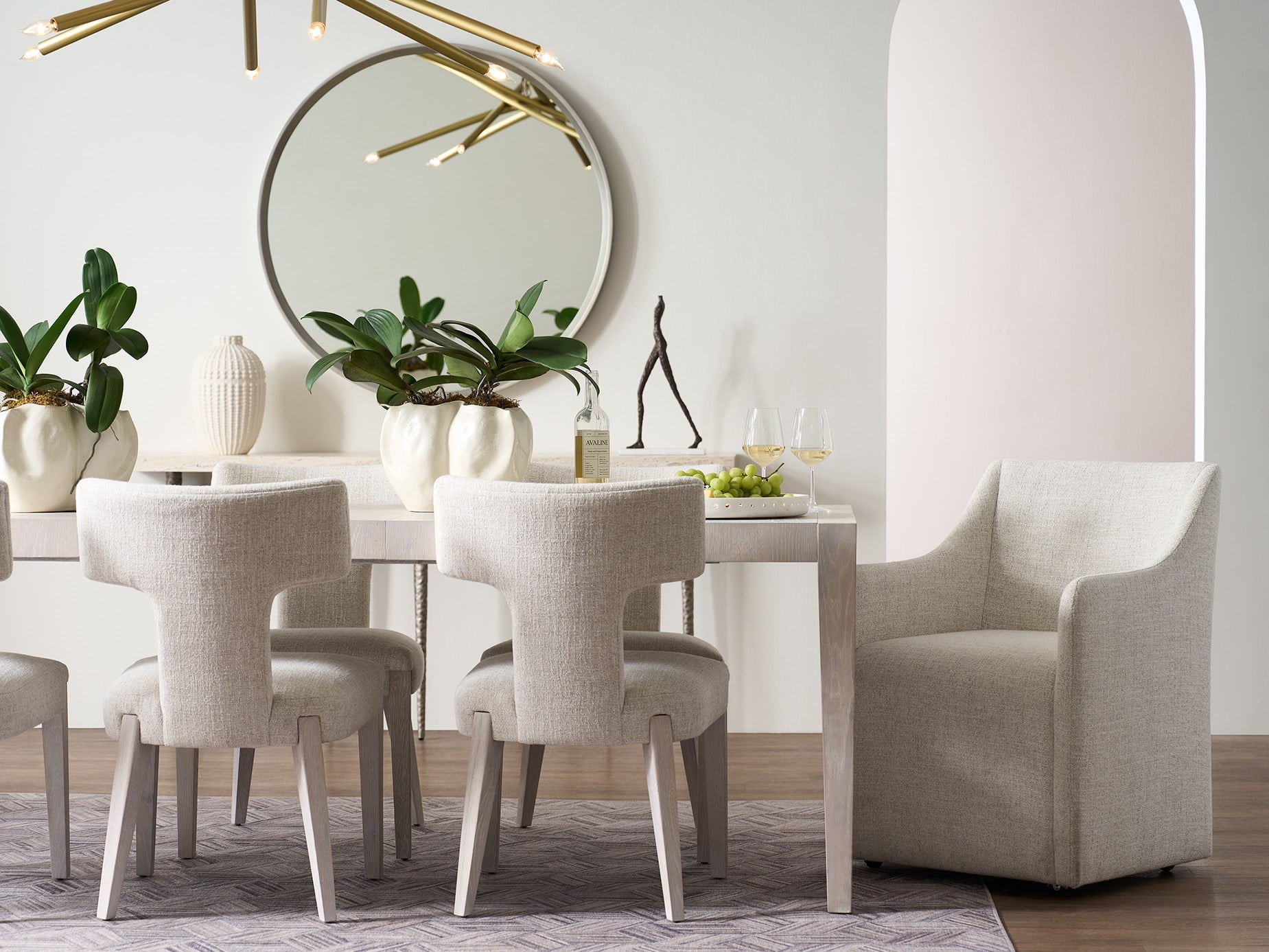 Walsh Cream Upholstered Dining Chair - Ornate Home