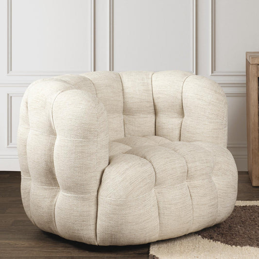 Walter Beige Swivel Chair - Ornate Home