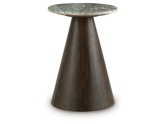 Waltnor Gray/White/Brown Accent Table- Viva Furn