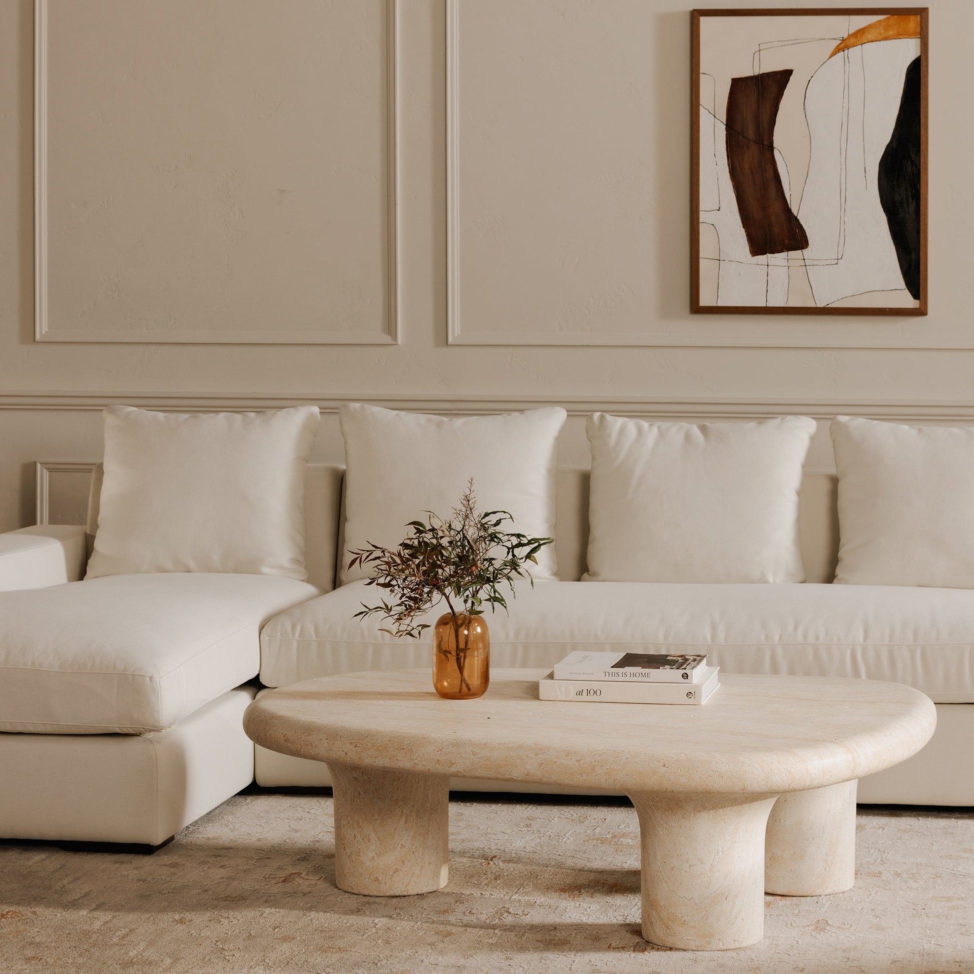 Warby Beige Outdoor Coffee Table - Ornate Home