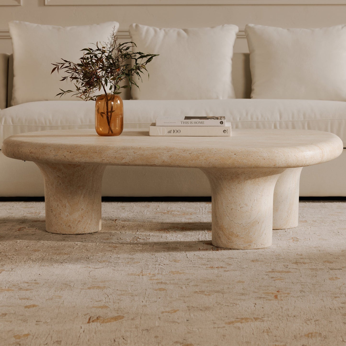 Warby Beige Outdoor Coffee Table - Ornate Home
