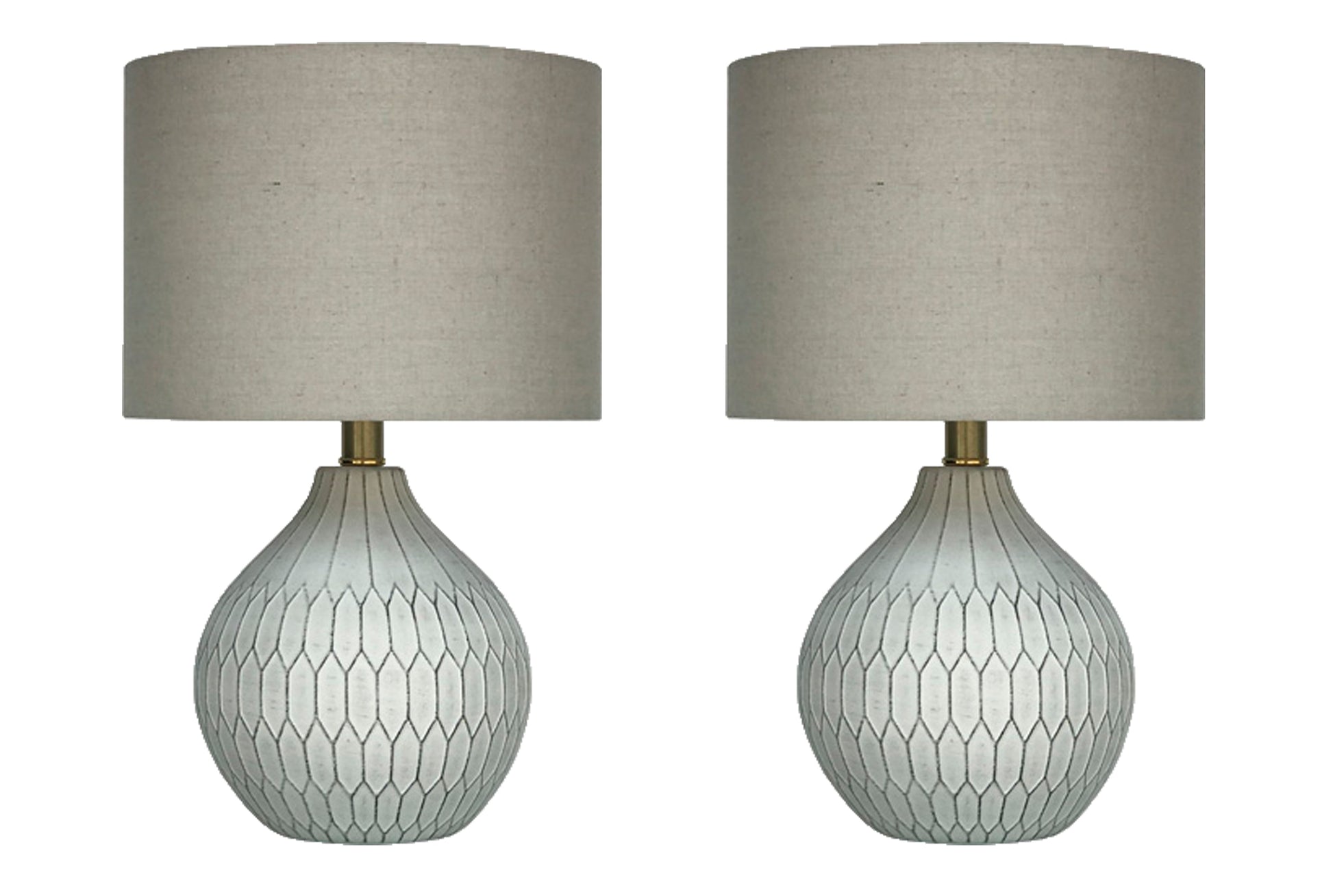 Wardmont White Table Lamp (Set of 2)- Viva Furn