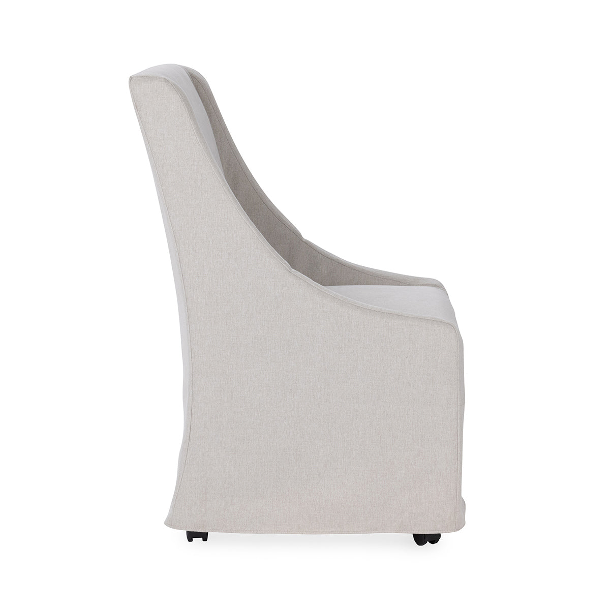 Warwick Sandy Tan Dining Chair with Casters - Ornate Home