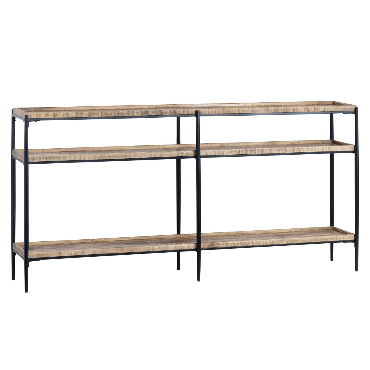 Washburne Brown/Black Console Table - Ornate Home