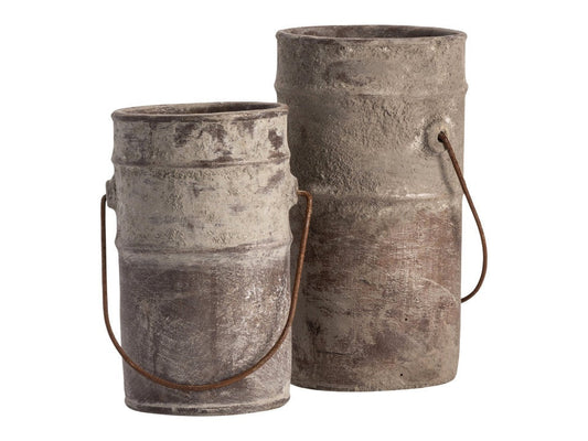 Water Rust Water Pails (Set of 2) - Ornate Home