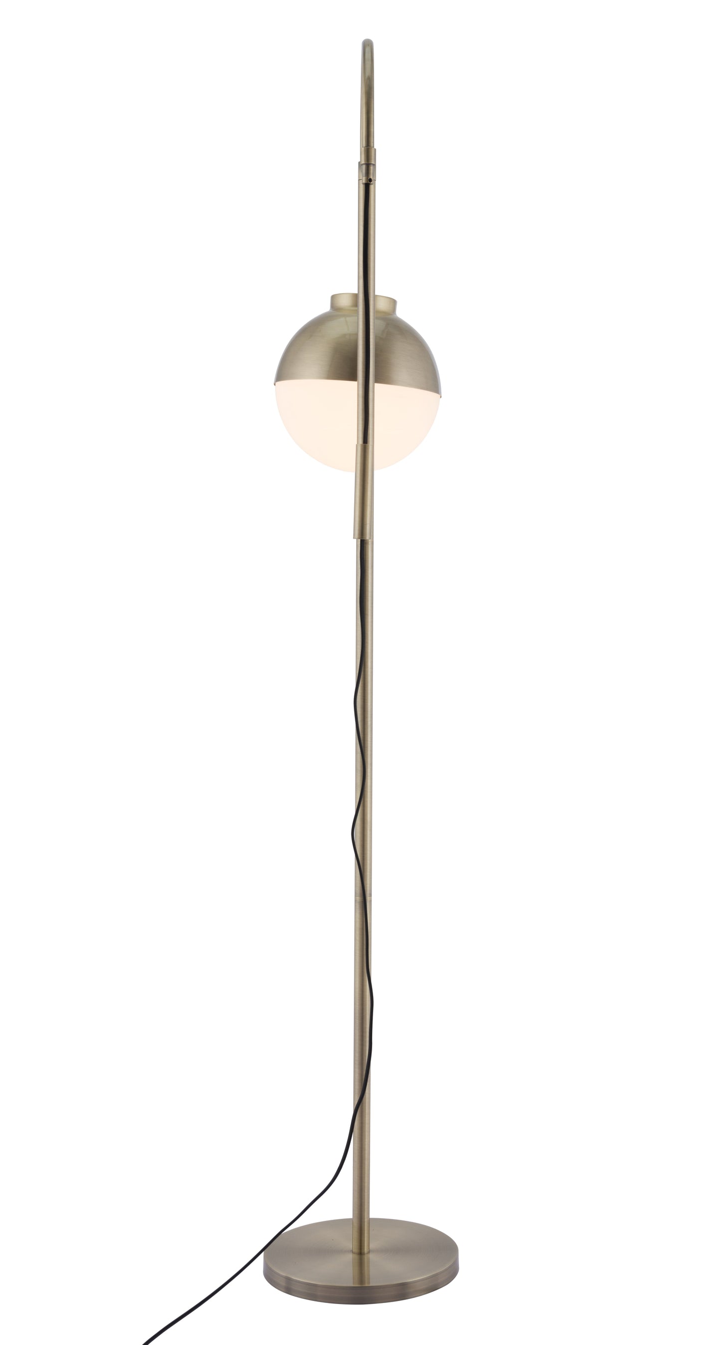 Waterloo White & Bronze Floor Lamp - Ornate Home