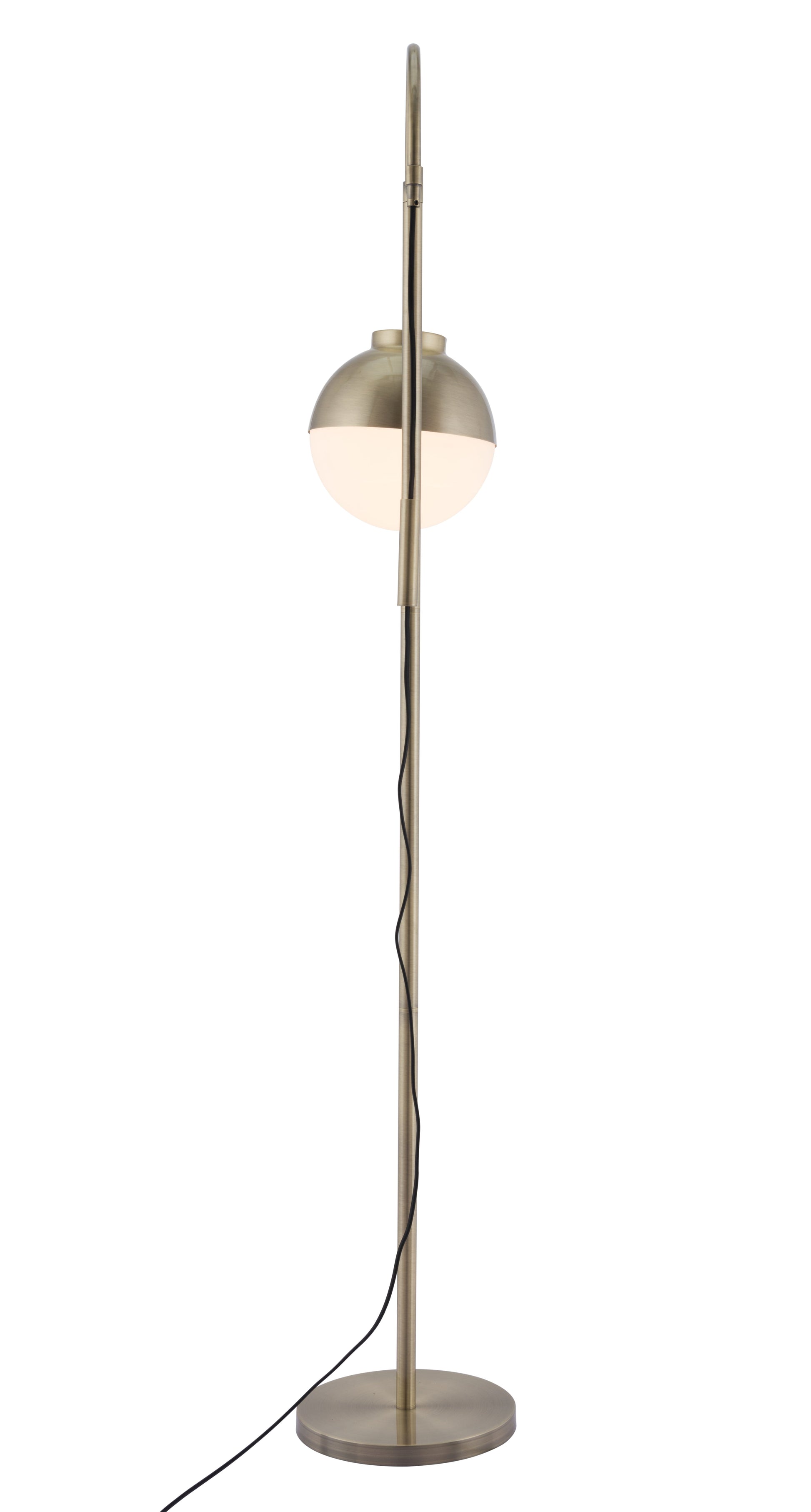 Waterloo White & Bronze Floor Lamp - Ornate Home
