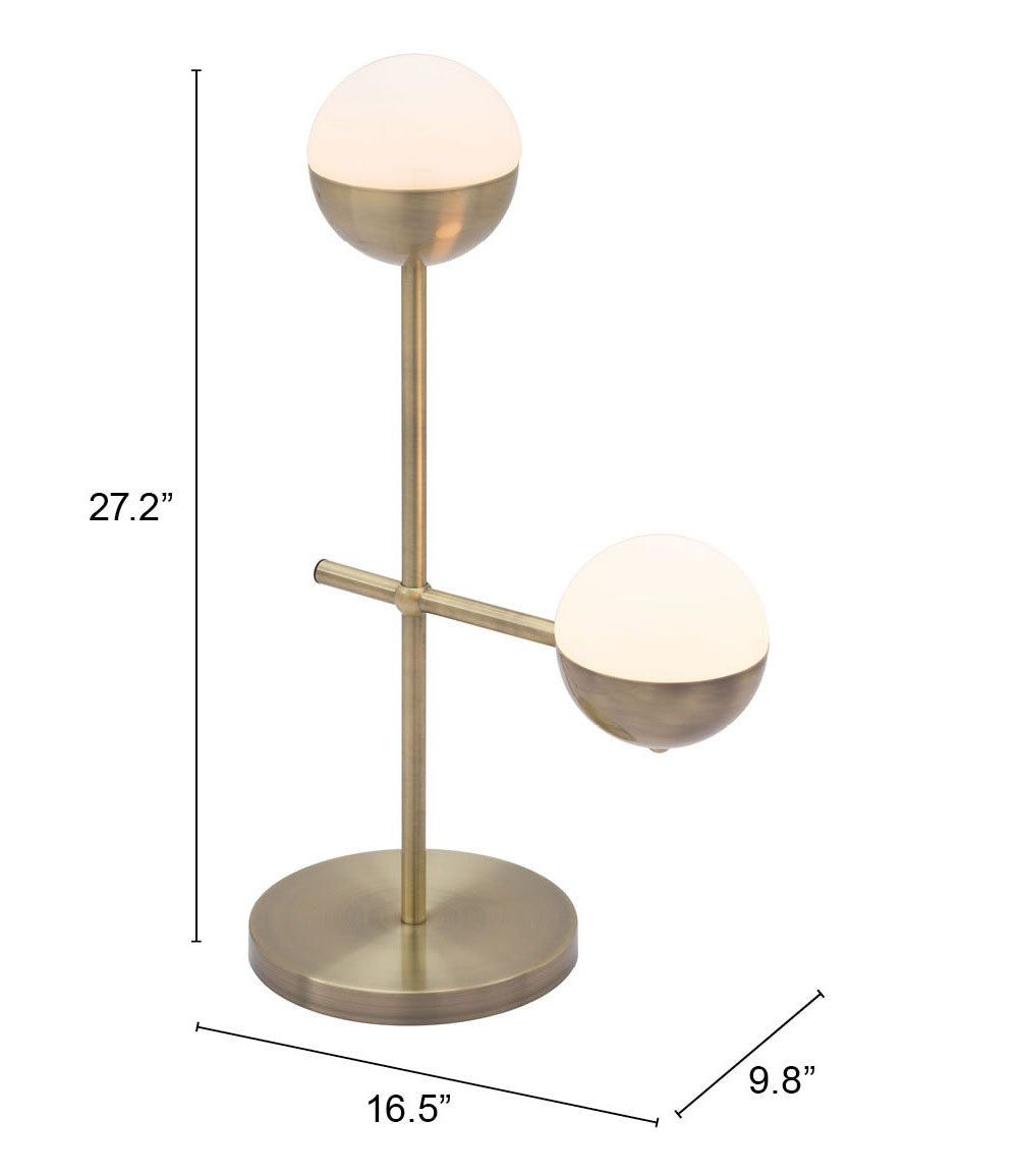 Waterloo White & Bronze Table Lamp - Ornate Home