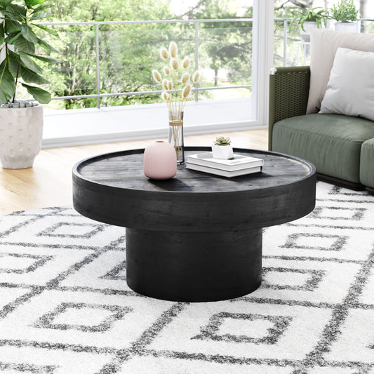 Watson Black Coffee Table - Ornate Home