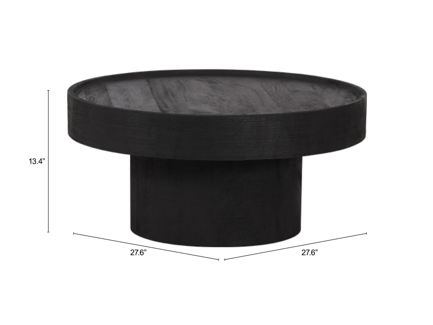 Watson Black Coffee Table - Ornate Home