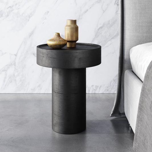 Watson Black Side Table - Ornate Home