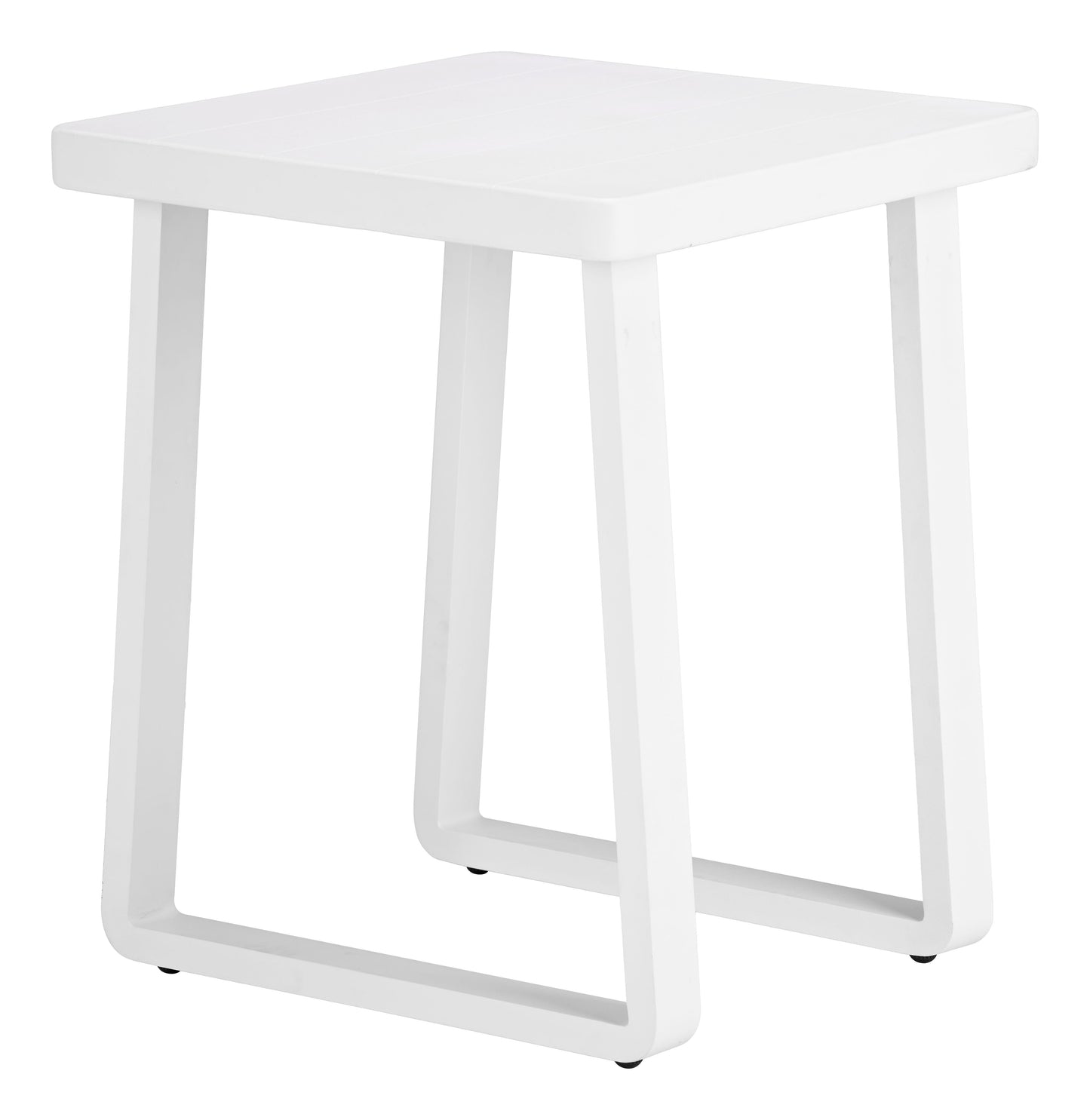 Welt White Outdoor Side Table - Ornate Home