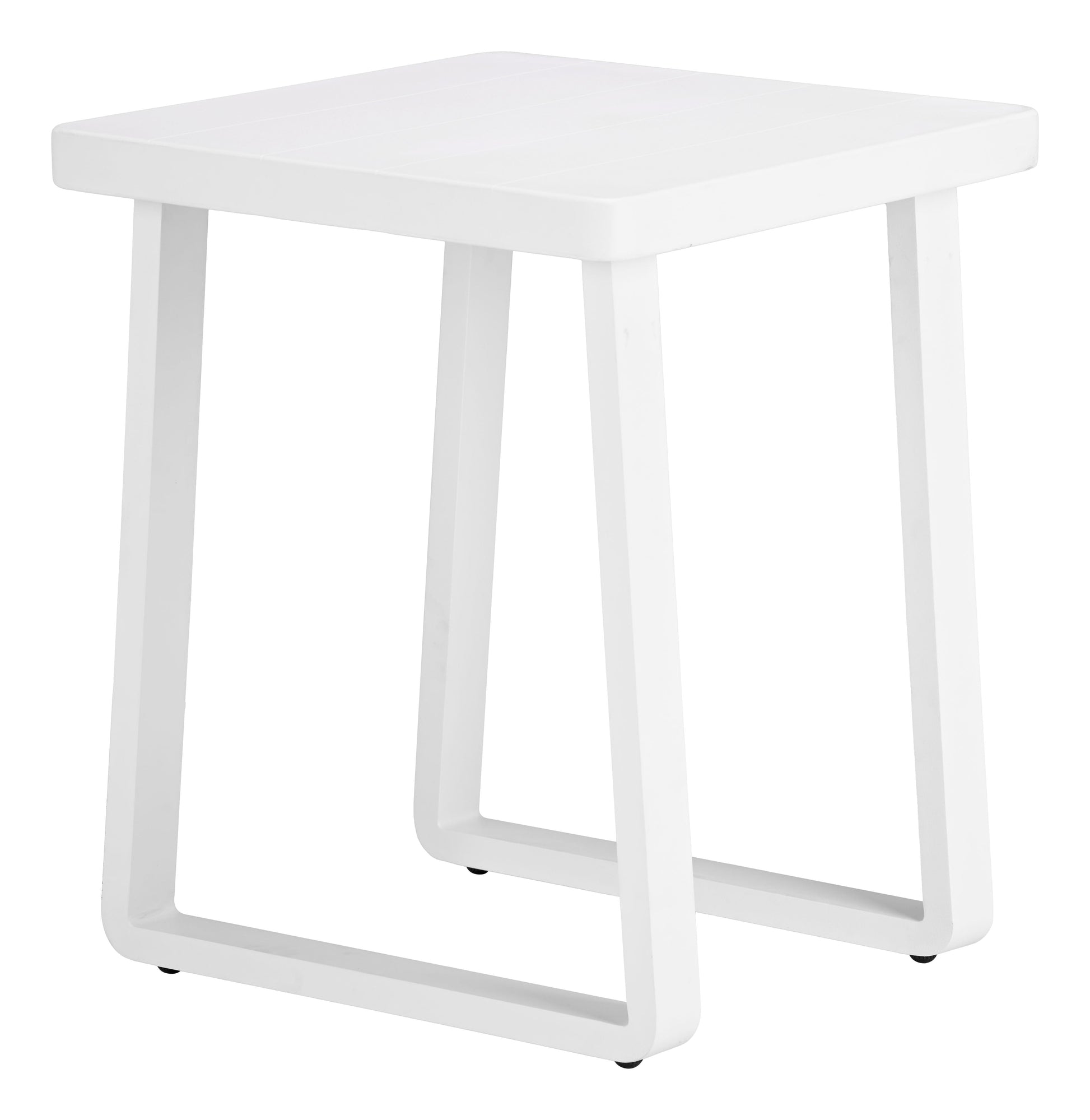 Welt White Outdoor Side Table - Ornate Home