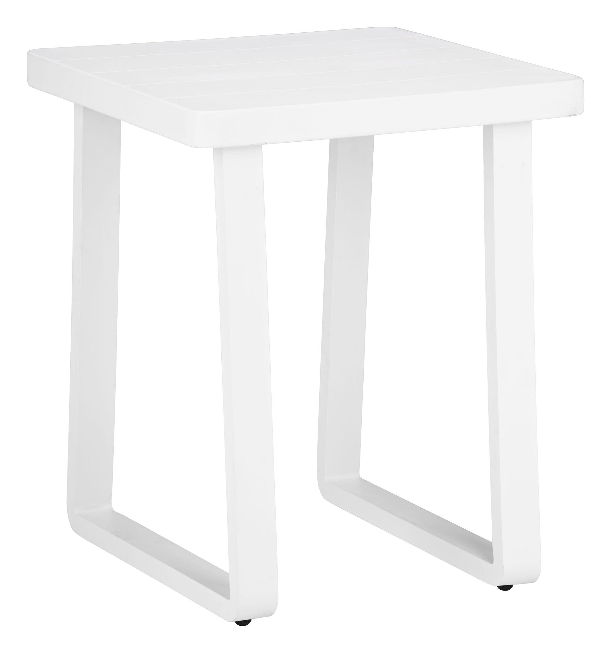 Welt White Outdoor Side Table - Ornate Home