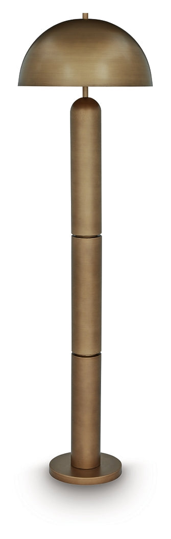 Wendfield Antique Gold Floor Lamp- Viva Furn