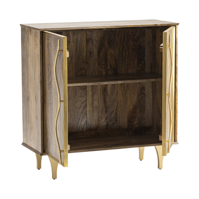 Wentworth Brown/Gold Cabinet - Ornate Home