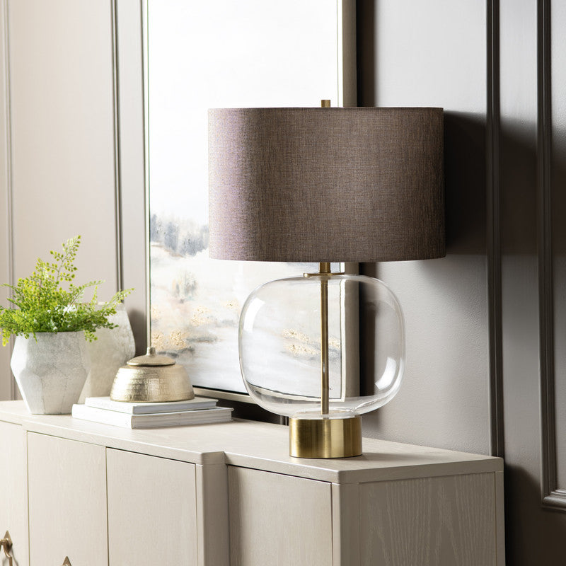 Wesley Clear/Gold Table Lamp - Ornate Home