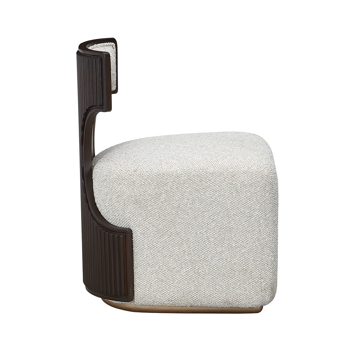 West Kensington Medium Espresso/Buff Vanity Chair - Ornate Home