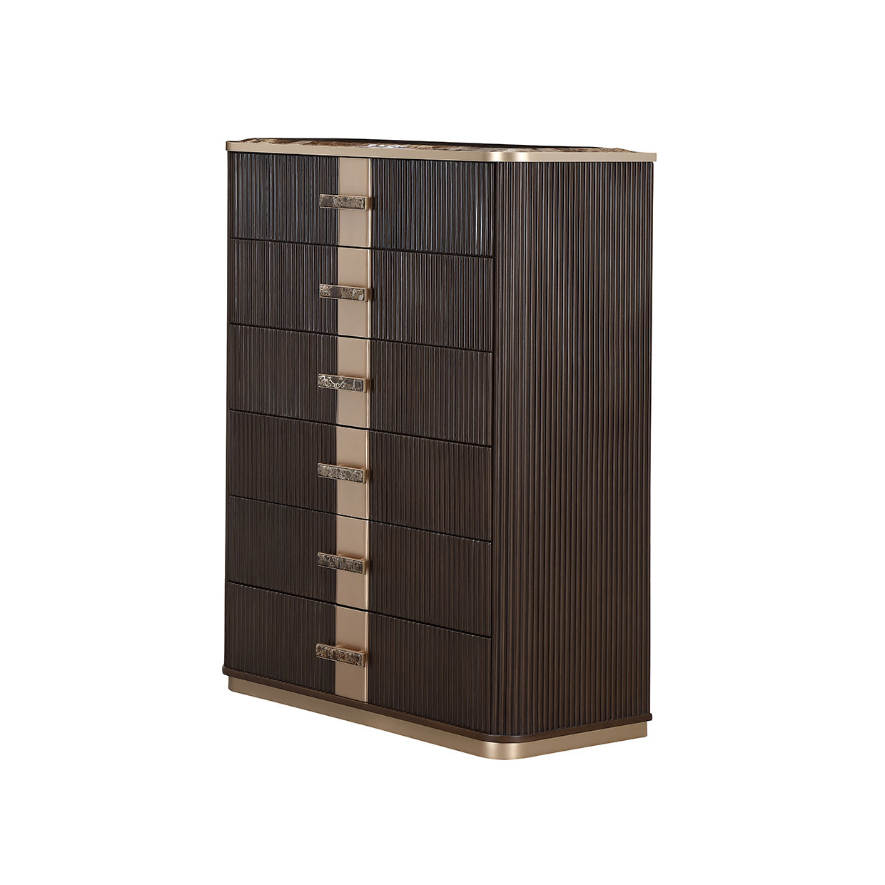 West Kensington Medium Espresso Highboy Chest - Ornate Home