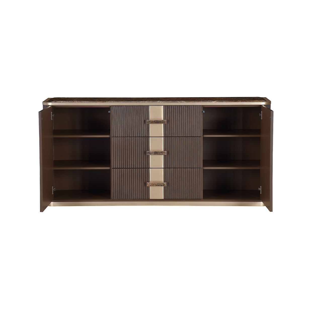 West Kensington Medium Espresso Sideboard - Ornate Home