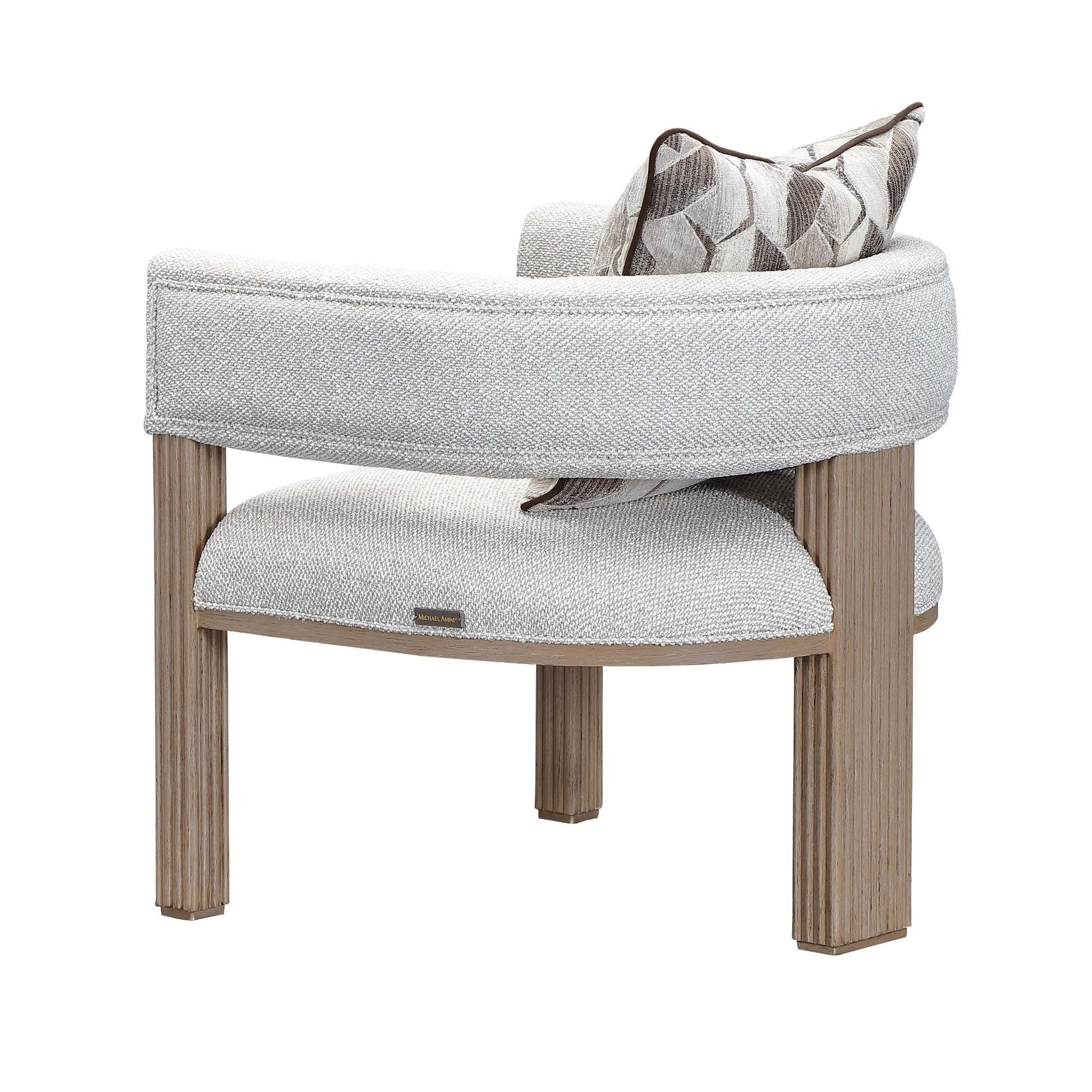 West Kensington Sea Salt Caramel/Buff Accent Chair - Ornate Home