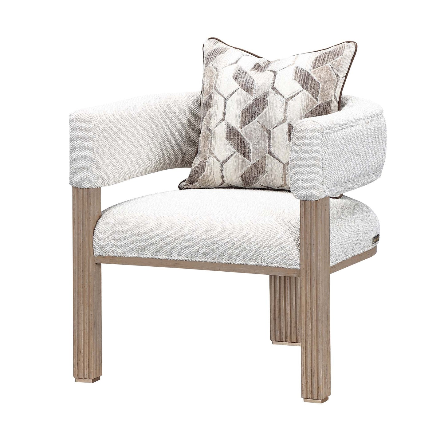 West Kensington Sea Salt Caramel/Buff Accent Chair - Ornate Home