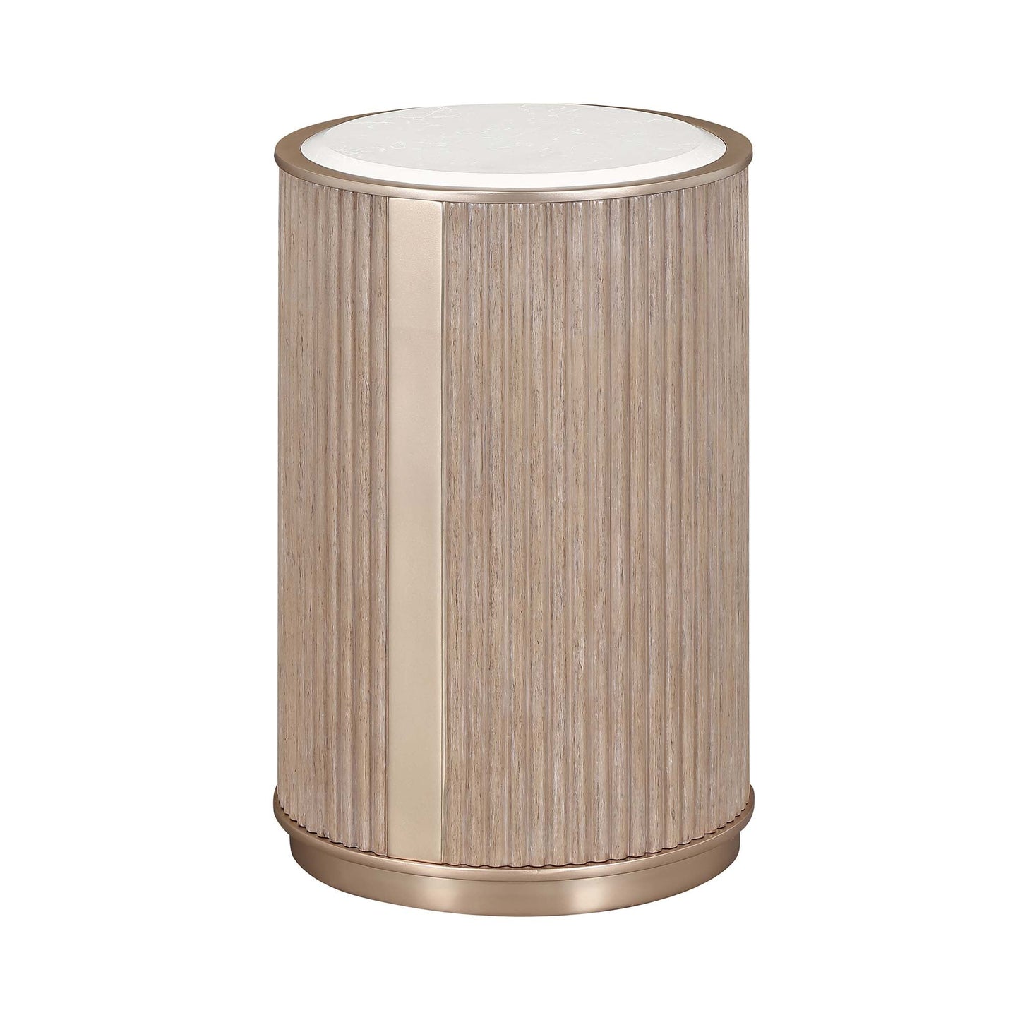 West Kensington Sea Salt Caramel Chairside Table - Ornate Home