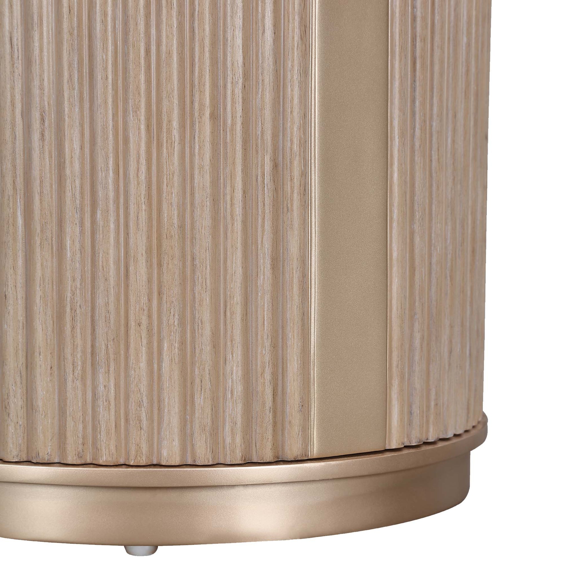 West Kensington Sea Salt Caramel Chairside Table - Ornate Home