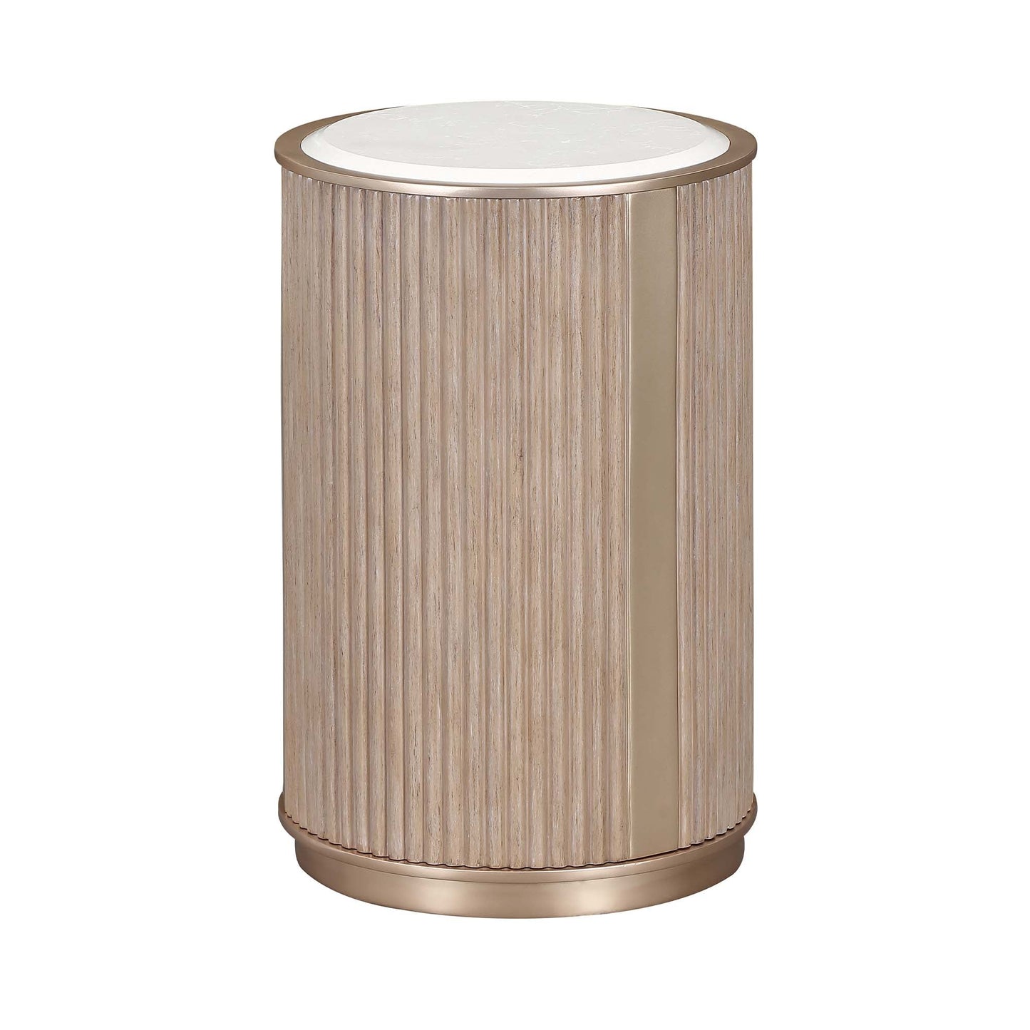 West Kensington Sea Salt Caramel Chairside Table - Ornate Home