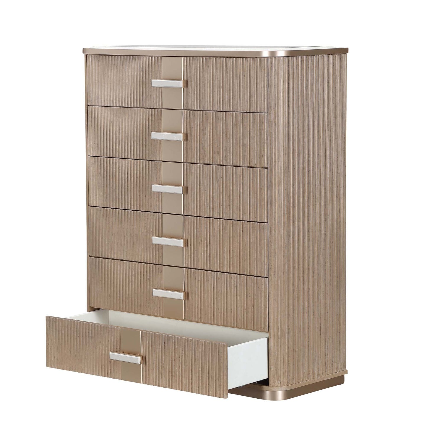 West Kensington Sea Salt Caramel Highboy Chest - Ornate Home