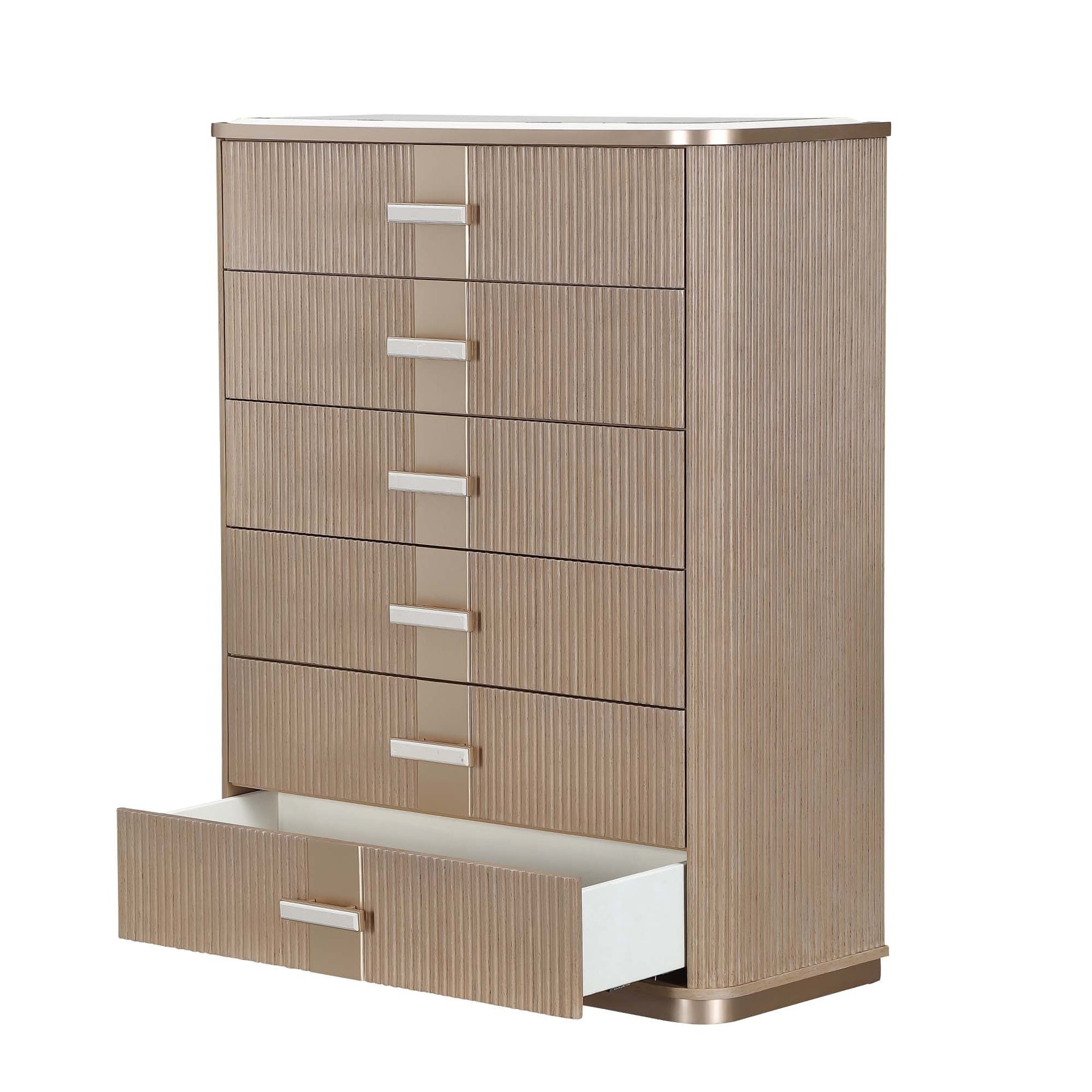 West Kensington Sea Salt Caramel Highboy Chest - Ornate Home