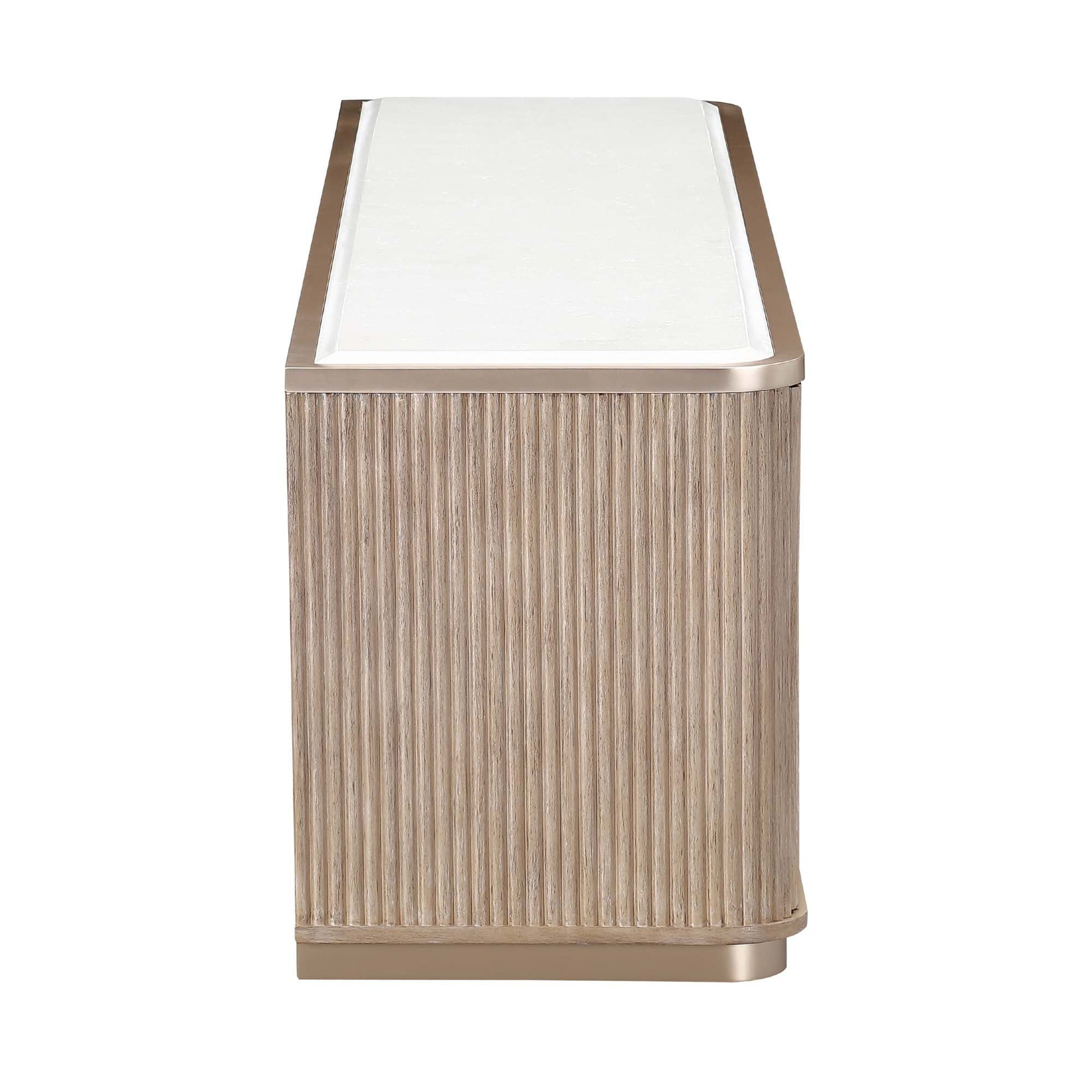 West Kensington Sea Salt Caramel Media Cabinet - Ornate Home
