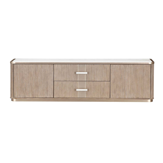 West Kensington Sea Salt Caramel Media Cabinet - Ornate Home