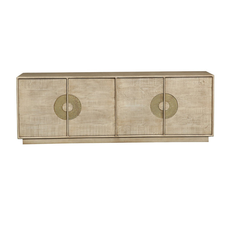 Westhaven Tan/Gold Four-Door Sideboard - Ornate Home