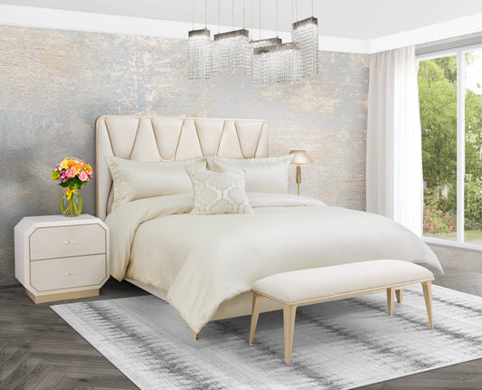 Westlyn Ivory 4-Piece Comforter Set - Ornate Home