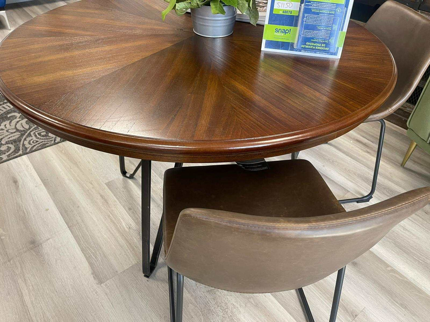 Centiar Two-tone Brown Round Dining Table