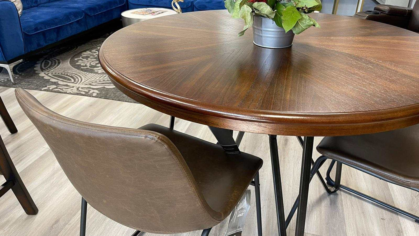 Centiar Two-tone Brown Round Dining Table