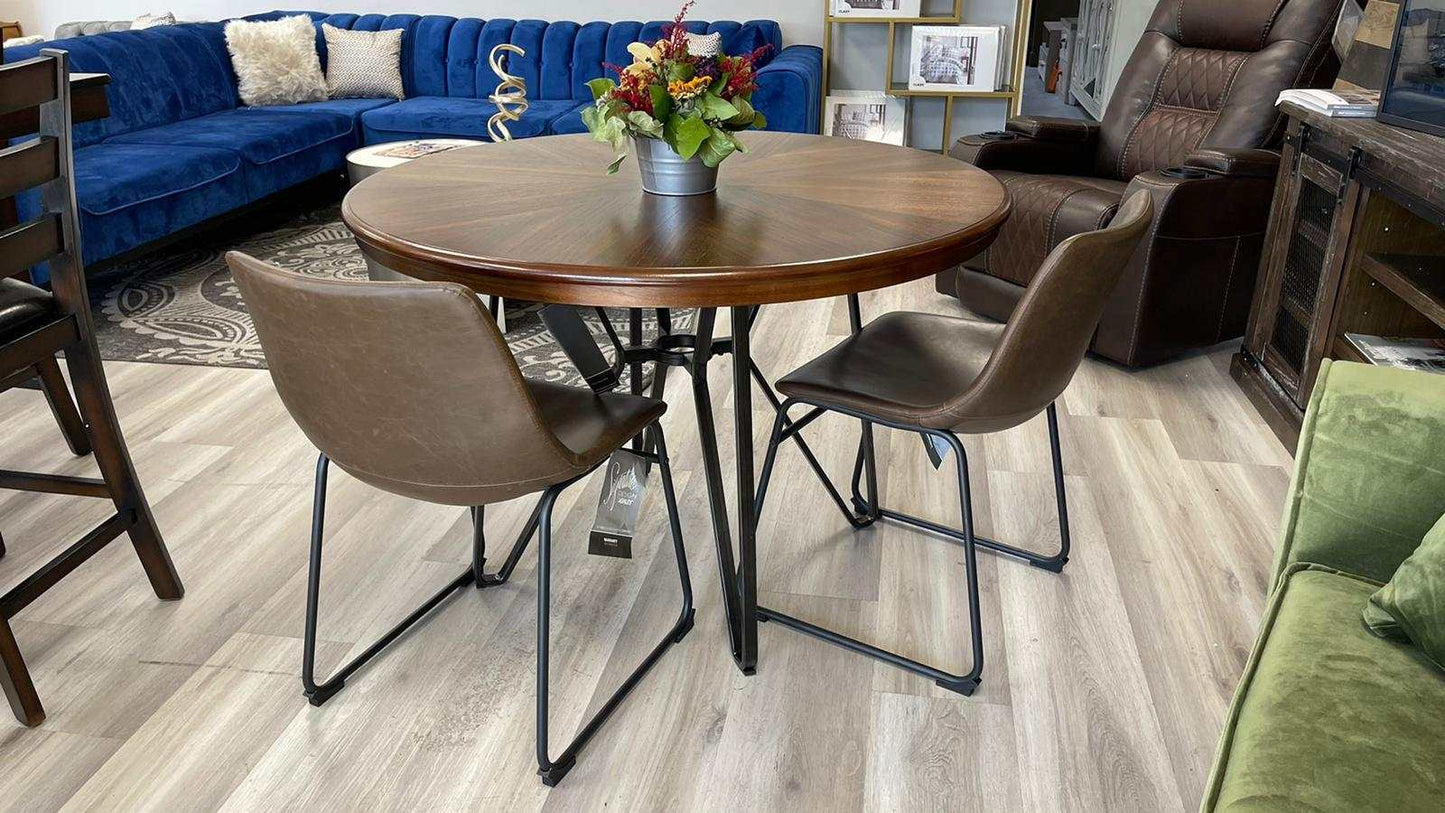 Centiar Two-tone Brown Round Dining Table