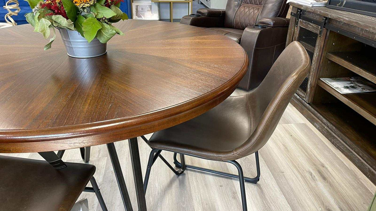 Centiar Two-tone Brown Round Dining Table