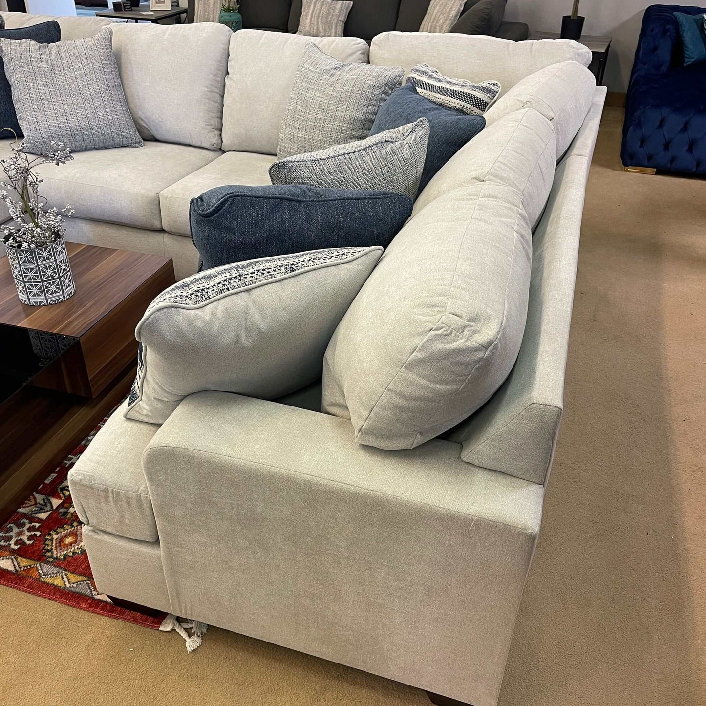 Lowder Stone 4pc Sectional Sofa w/ LAF Chaise