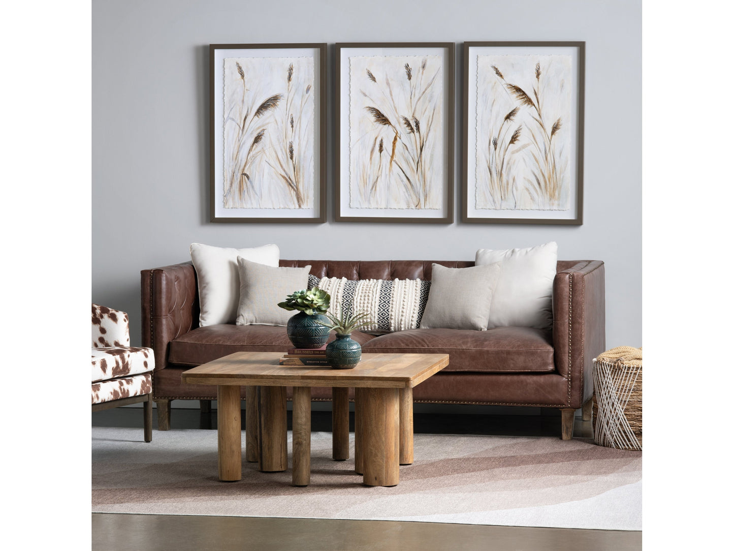 Whispful Thinking Brown/White Wall Art - Ornate Home