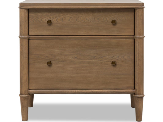 Whitmore Claystone 2-Drawer Nightstand - Ornate Home