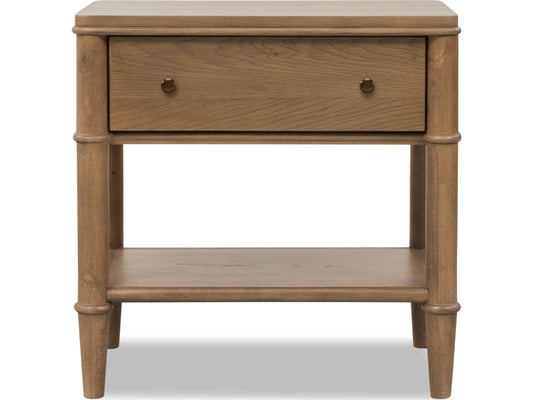Whitmore Claystone One Drawer Nightstand - Ornate Home