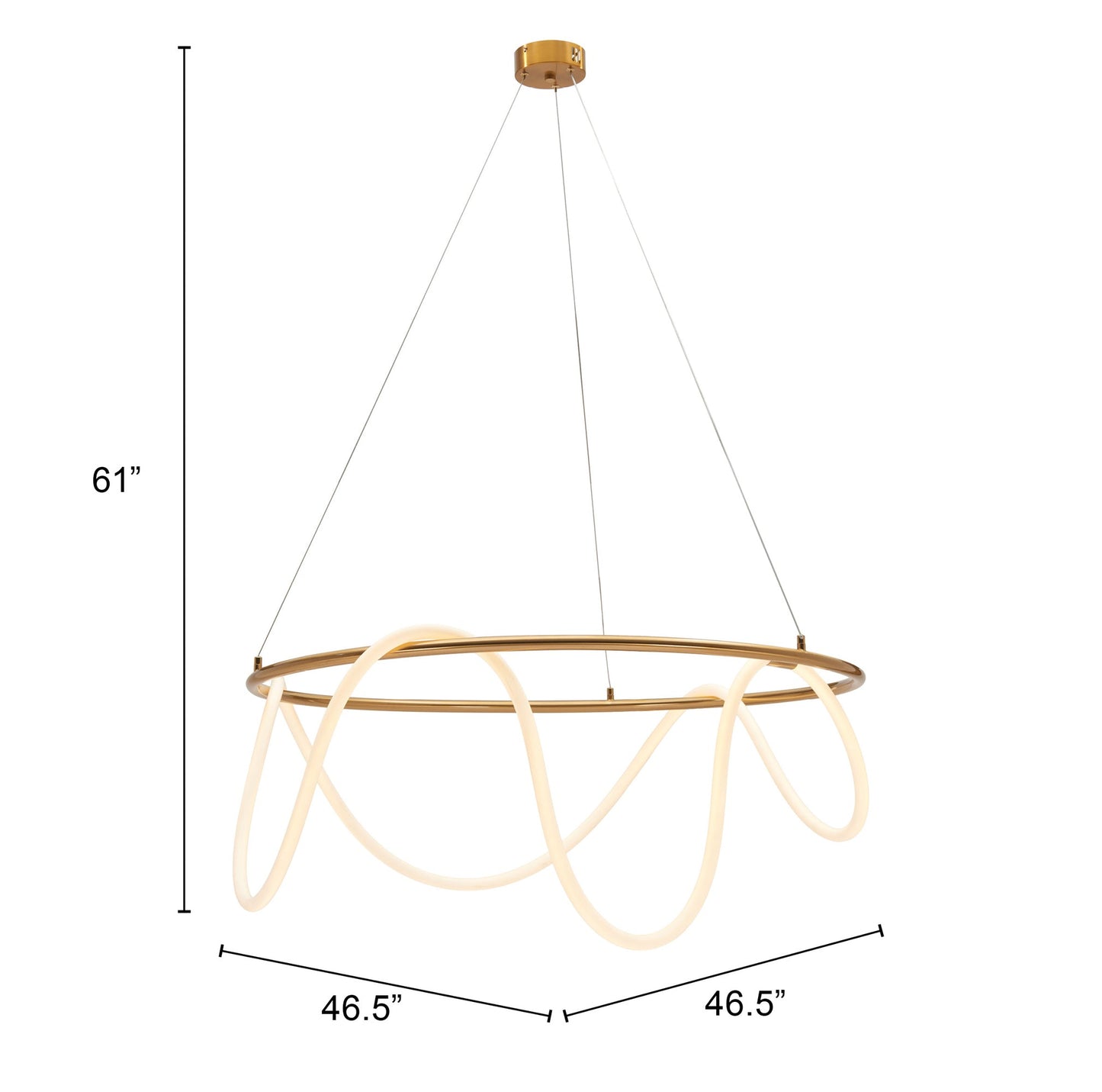 Wiber Brass Ceiling Lamp - Ornate Home