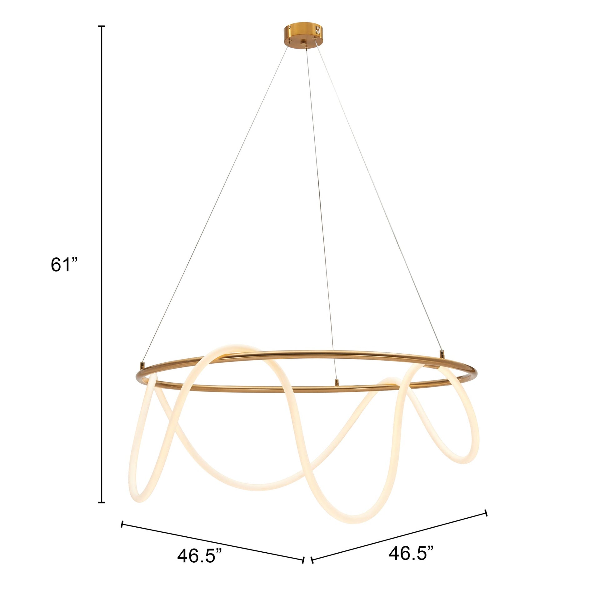 Wiber Brass Ceiling Lamp - Ornate Home