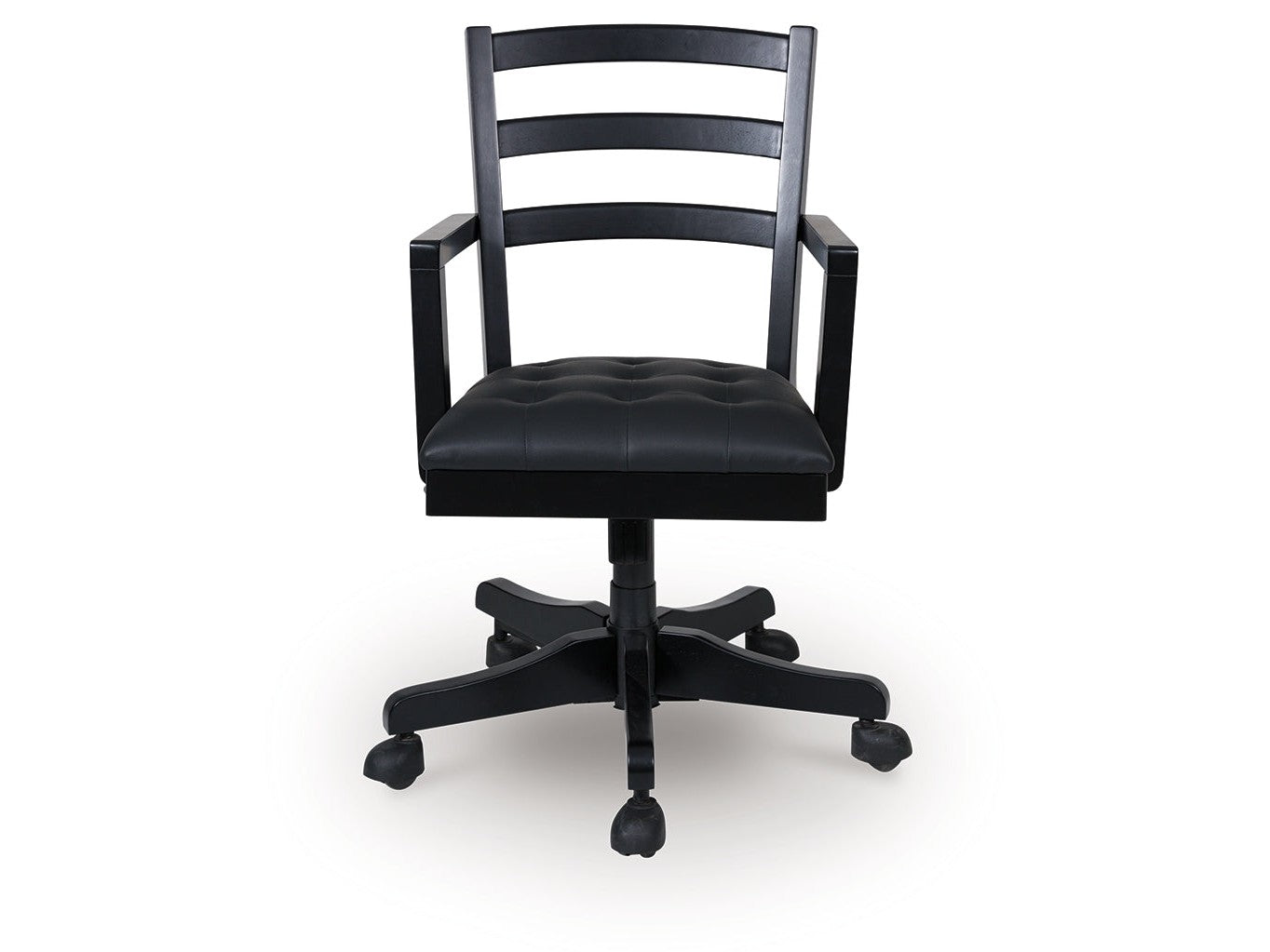 Wildenauer Black Home Office Swivel Desk Chair- Viva Furn