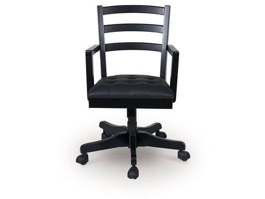 Wildenauer Black Home Office Swivel Desk Chair- Viva Furn