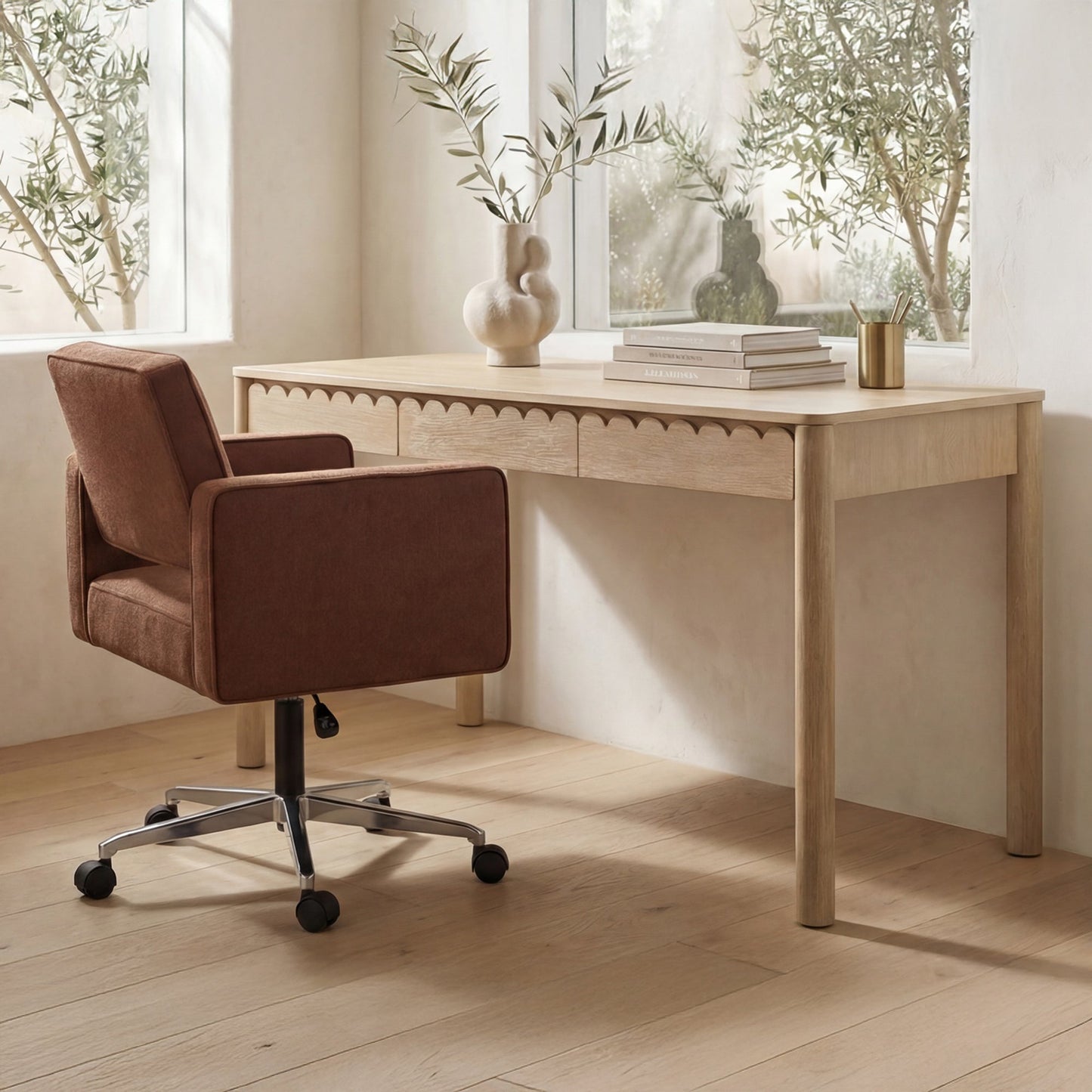 Wiley Natural Desk - Ornate Home