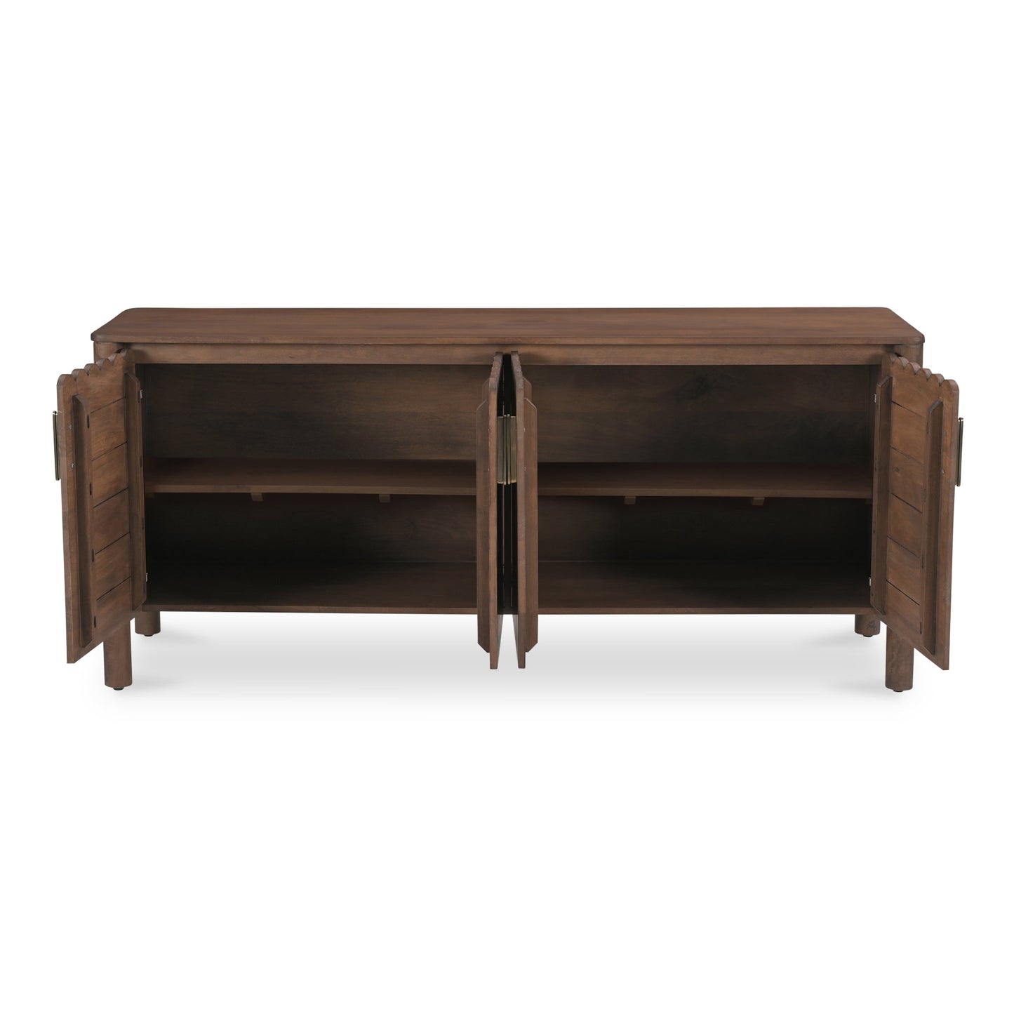 Wiley Vintage Brown 4 Door Sideboard - Ornate Home